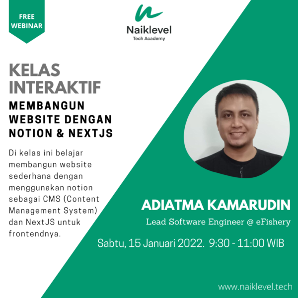 Membangun Website Sederhana dengan Notion & NextJS - Adiatma Kamarudin
